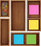 ROYAL CRAFT WOOD Premium Carbonized Bamboo Sticky Note Holder – Elegant & - Image 2