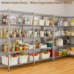 Himimi 72"W Wire Rack Shelving-2000LBS Capacity, Adjustable Storage Shelves - Image 2