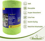 Greenfound Microfiber Cleaning Cloth Roll -80 Pack, Tear Away Microfiber Towels - Image 3