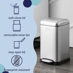happimess HPM1012A Betty Retro Mini 3.2-Gallon Step-Open Trash Can - Image 4