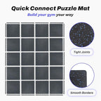 AIRHOP 0.56in Thick 96 Sq Ft Exercise Equipment Mats, 24Tiles Upgraded Rubber - Image 5