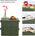HOONEX Storage Bins with Lids for Organizing, Storage Boxes with 2 Carrying - Image 2
