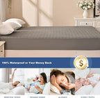 GRT Twin Mattress Protector Waterproof, Breathable Bamboo Charcoal Fiber - Image 6