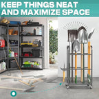 EVERHANGER Garden Tool Organizer and Storage, Yard Tool Stand Garage Tool - Image 6