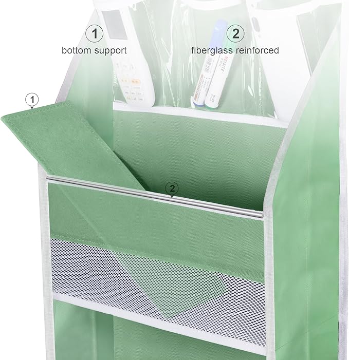 Univivi 5-Shelf Fabric Door Storage Over Door Hanging Organizer - Image 3