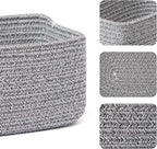 Small Storage Baskets for Organizing | Closet Organizer Bins | Shelf Toy Basket - Image 2