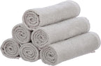 Superio Cotton Terry Washcloths Grey Towels 100% Cotton Cleaning Cloth 16" Rags - Image 2
