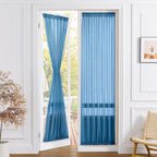 Tollpiz Sheer Door Curtain Closet Linen Textured Curtain Sheers Doorway Light by Tollpiz