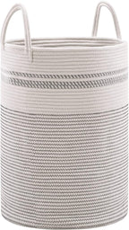 YOUDENOVA Woven Rope Laundry Hamper Basket, 58L Tall Luandry Basket, Baby - Image 4