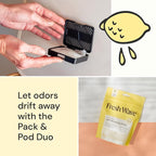 Fresh Wave Lemon Odor Eliminating & Deodorizing Packs | Bag of 6 & Fresh Pod - Image 3