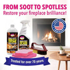 Quick N Brite Fireplace Cleaning Kit – Includes 24 oz Fireplace Glass Cleaner - Image 7