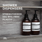 MaisoNovo Refillable Shampoo and Conditioner Bottles | 16.9 fl oz Set of 3 - Image 2