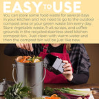 EPICA Countertop Compost Bin Kitchen | 1.3 Gallon | Odorless Composting Bin - Image 6