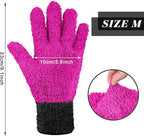 Bencailor 3 Pairs Microfiber Plant Dusting Gloves Leaf Cleaning Gloves - Image 3