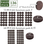 Fursafe&Q Felt Furniture Pads, Furniture Felt Pads - Image 3