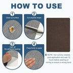 PATIKIL 8x11 Inch Linen Repair Patches, Dark Brown - Image 4