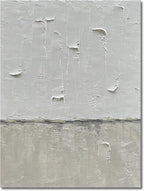 NANKAI Hand Painted Grey and White art Canvas Paintings Minimalist Abstract Oil by NANKAIOilPaintingArt