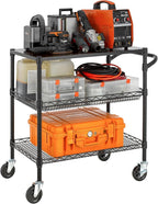 Finnhomy 3 Tier Heavy Duty Commercial Grade Utility Cart - Image 2