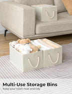 StorageWorks Storage Baskets for Shelves, Foldable Fabric Closet Storage Bins - Image 3