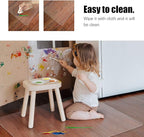 Kuyal Clear Chair mat for Hardwood Floor 51 x 63 inches Transparent Floor Mats - Image 3
