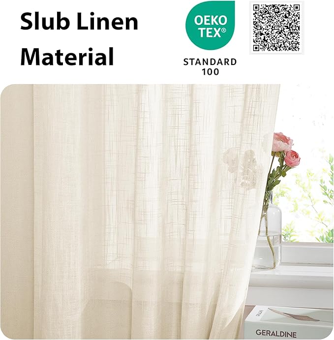 NICETOWN Sidelight Door Curtains 72 Inches Long - Image 3