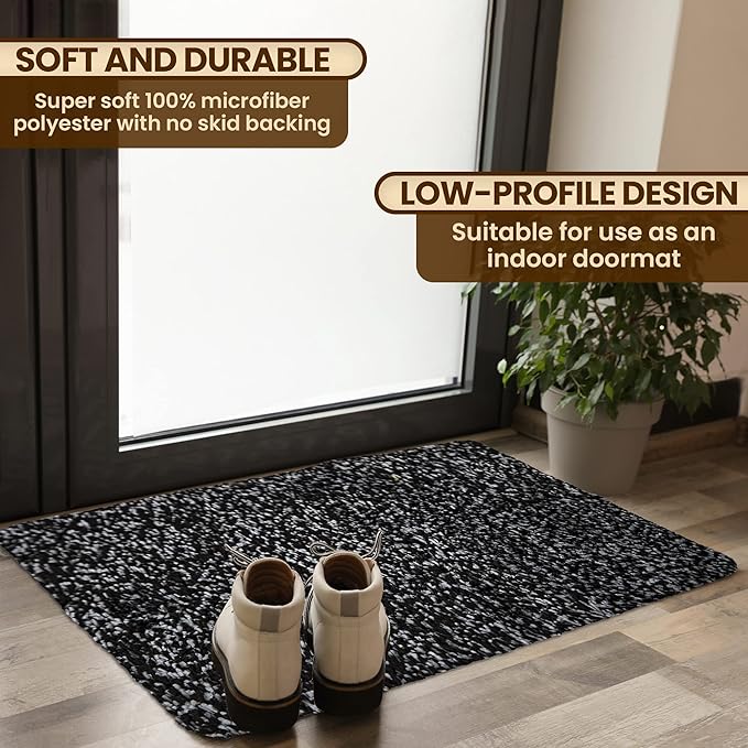 Premium Microfiber Indoor Door Mat – 20"x30" Washable Entry Mat, Waterproof - Image 2