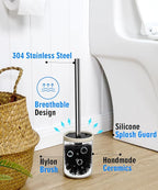 2 Pack Toilet Bowl Cleaning Brush Set - Image 5