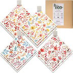 Swedish Dishcloths for Kitchen, 8 Pack Watercolor Reusable Paper Towels by Eulnars