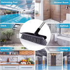 ITTAR Scrub Brush with Long Handle, Heavy-Duty Floor Cleaning Brush, 2-in-1 - Image 7