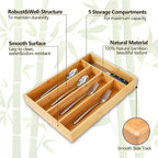 Silverware Organizer, 2 Pack 10 Inch Utensil Organizer Kitchen Drawer Organizer - Image 3