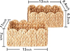 Scalloped Basket Wicker & Rattan Storage Basket - Image 5