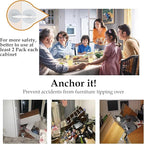 Furniture Anchors No Drill Upgraded Furniture Straps - Image 4
