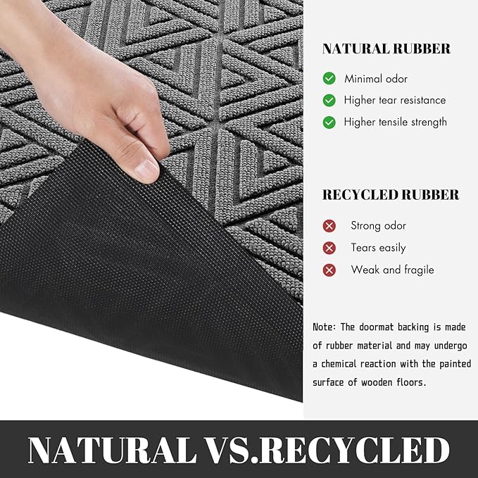 Yimobra Outdoor Mats for Front Door 29.5x17, All-Weather Waterproof Non-Slip - Image 4