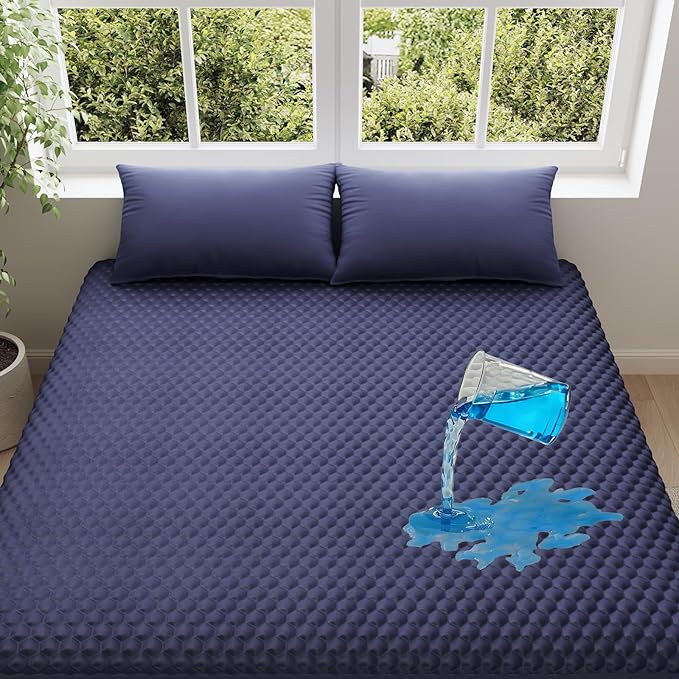OhGeni 100% Waterproof Mattress Protector, Queen Size Mattress Pad, Fits 6"-20" by OhGeni