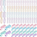 Patelai 48 Pcs Handle Grip Nail Brush Bulk Colorful Nail Scrubber Cleaner by Patelai