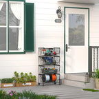 PUSDON Stackable Metal Storage Carts, Dual Use Shelf - Image 2