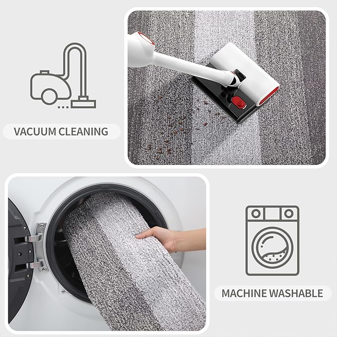 Kitinjoy Indoor Outdoor Door Mat, 32x20 Non-Slip Absorbent Dirt Trapper - Image 5