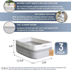 NaturalCozy 11.8"x8"x4.5” Storage Baskets - Image 2