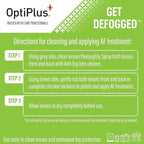 OptiPlus Anti-Fog Lens Cleaning Spray and Dual Microfiber Cloth | Streak-Free - Image 3