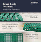 homerella® Bathtub Mat Non Slip 35x16, Incl. Hooks - Image 4