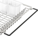 SIMPLE HOUSEWARE Large Over Sink Counter Top Stainless Steel Dish Drainer - Image 8