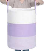 CLHMILY&Z 80L Laundry Basket Round Storage Rope Basket by ClhmilyZ