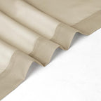 Chyhomenyc Taupe Sheer Curtains 45 Inch Long 2 Panels, Light Filtering Rod - Image 7