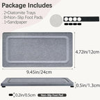 2 PCS Water Absorbing Stone Trays - Image 4