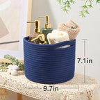 Small Basket for Organizing | Cube Shelf Closet Storage Baskets | 9.7×9.7×7.1” - Image 3