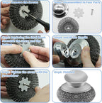 2Pcs Stainless Steel Wool Scrubber Sets, Dish Scrubber - Image 6