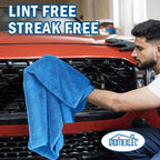 HOMEXCEL Professional Large Microfiber Car Drying Towels 2 Pack, Lint Free - Image 7