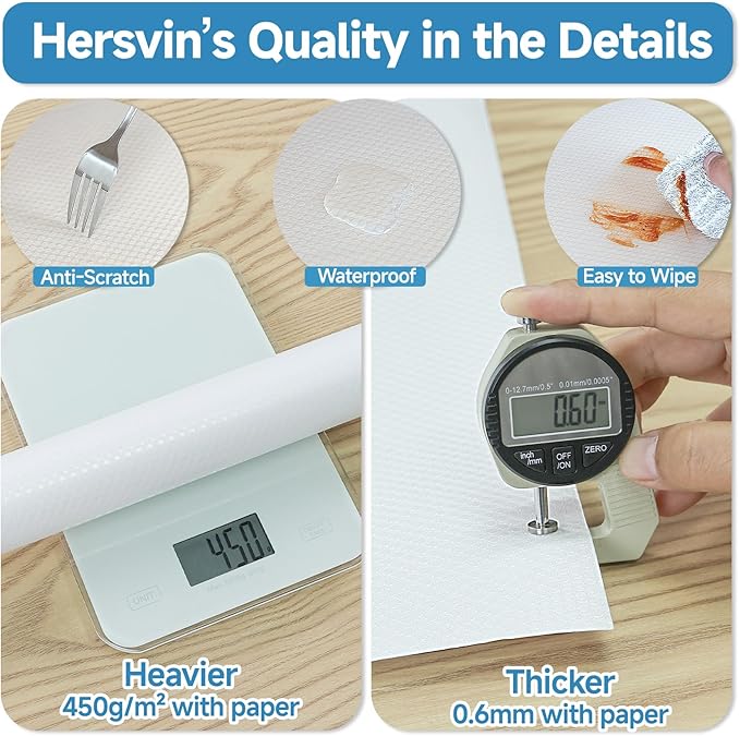 Shelf Liners 20 in x 20 ft Self-Adhesive EVA Drawer Mats, Cupboard Protector - Image 5