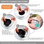 RED FACTOR Premium Compost Bin for Kitchen Countertop - Image 7