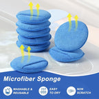 Wax Applicator Pad, 5 Inch Microfiber Applicator Pad - Image 4